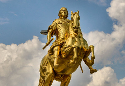 der Goldene Reiter in Dresden